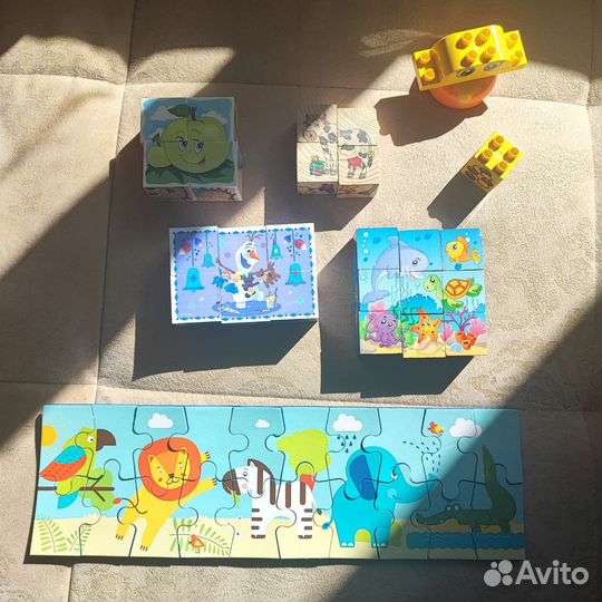 Пазлы и кубики для малышей