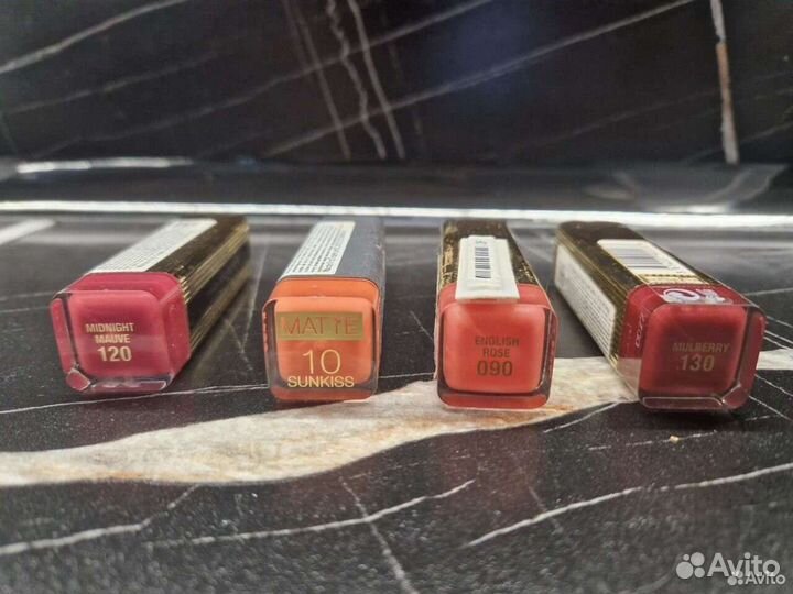 Maybelline, Loreal, Maxfactor, Bourjois помады