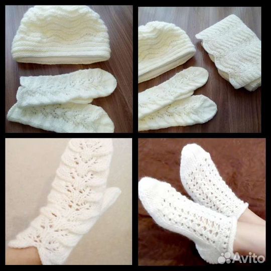 Носки, рукавицы, шапки взрослым и детям