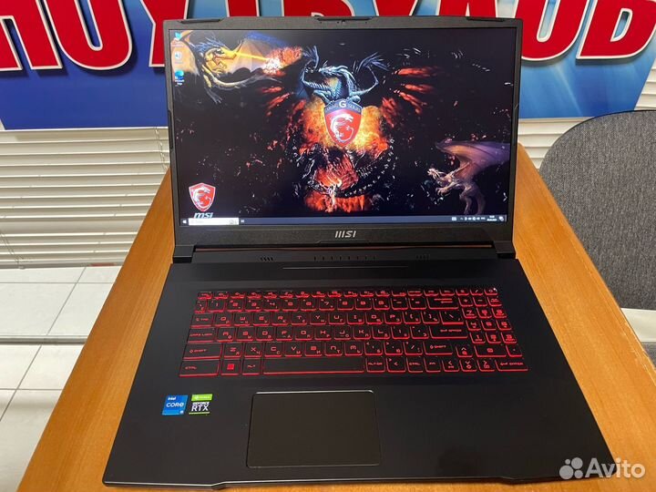 Мощный игровой ноутбук MSI / RTX / 32gb/17 дюймов