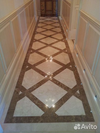 Укладка, монтаж мрамора гранита оникса