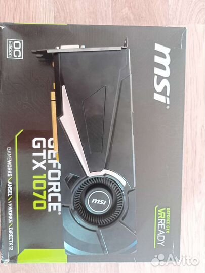Видеокарта gtx 1070 8GB MSI