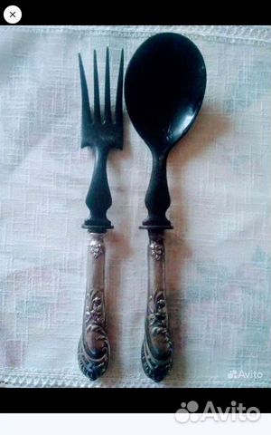 Набор столовых приборов эгоист,серебро 800 пробы