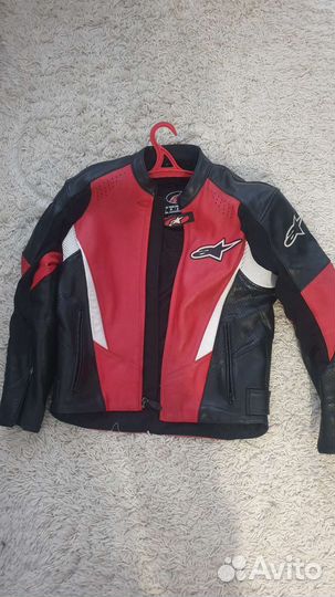 Мотокуртка alpinestars кожаная мужская
