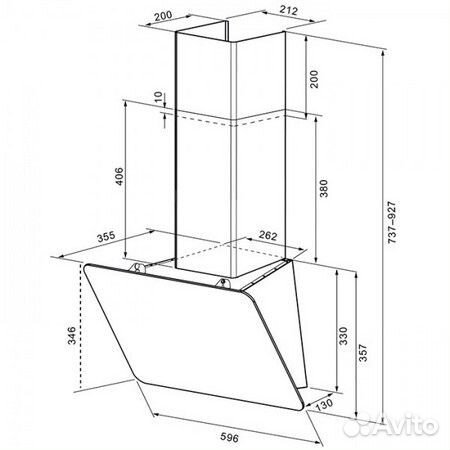 Вытяжка кухонная krona liora 600 ivory S