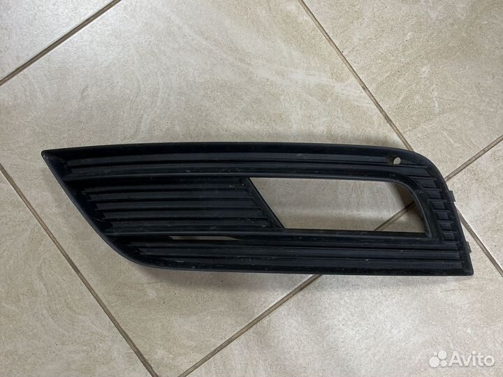 Решетка радиатора Audi A4 B8 рест + решетка птф