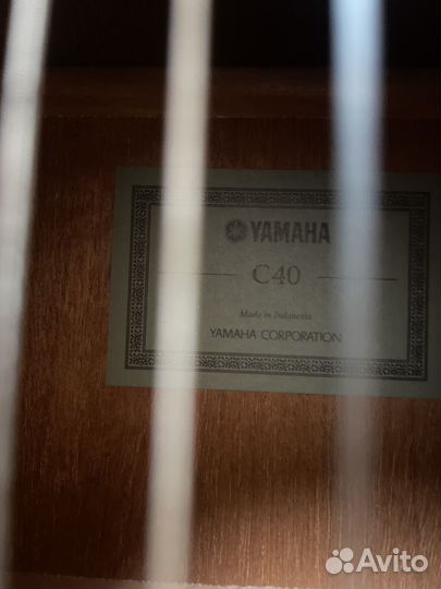 Гитара yamaha c40 с чехлом