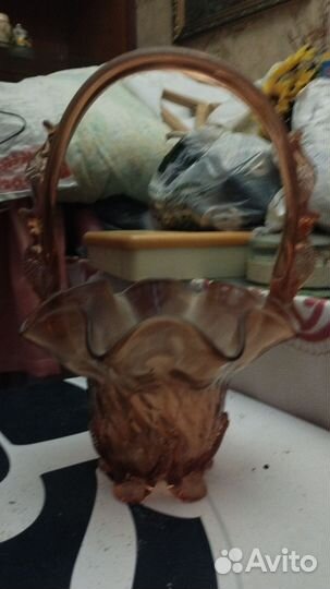 Ваза цветное стекло