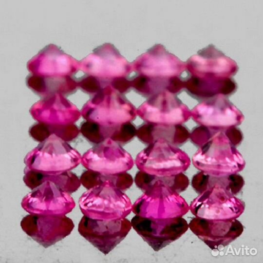 Сапфир натуральный 0,86Ct 2,2мм 16шт VVS Мадагаска