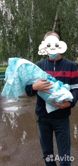 Конверт на выписку для мальчика (лето/осень)