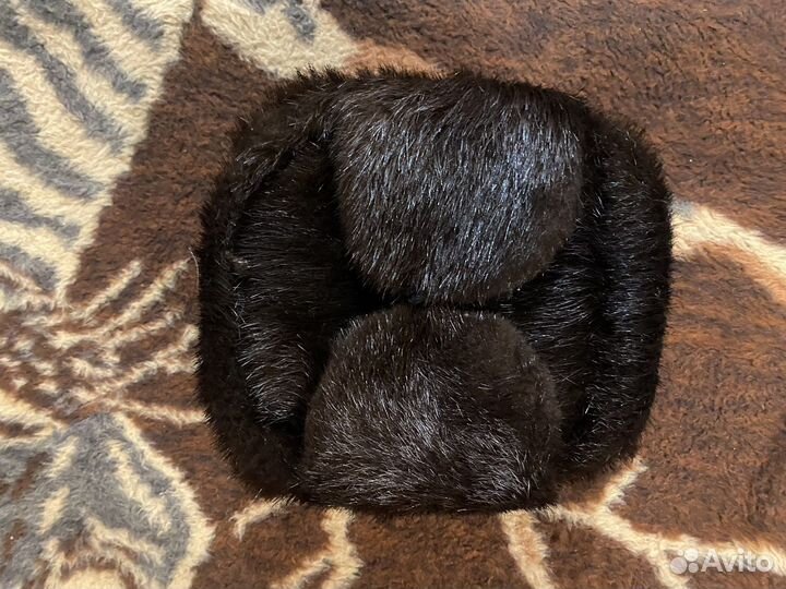 Мужская шапка-ушанка пельномеховая