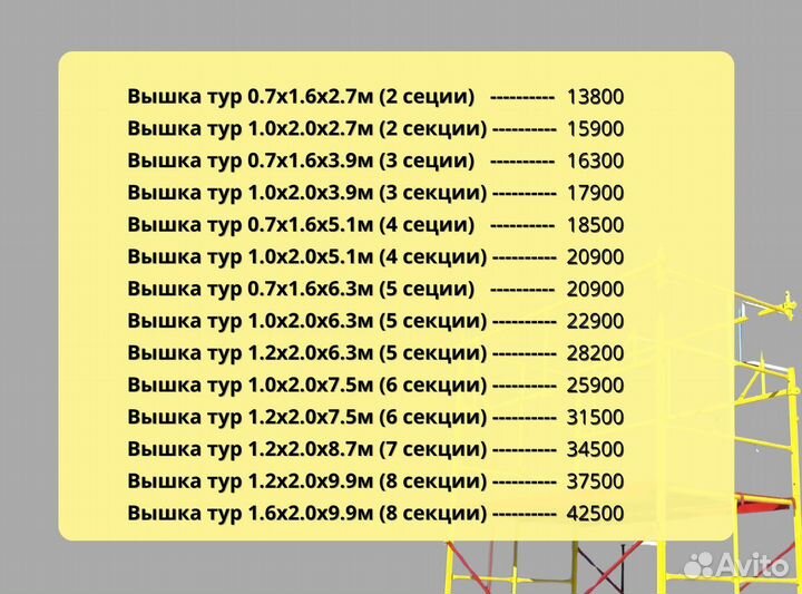 Вышки тура оптом и в розницу