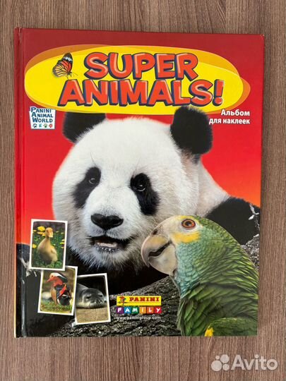 Альбом для наклеек panini super animals