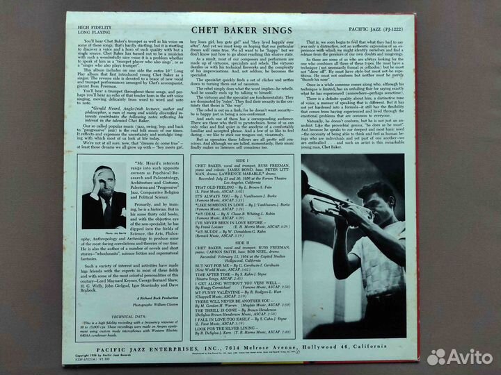 Chet Baker – Chet Baker Sings – Japan 1981 #1