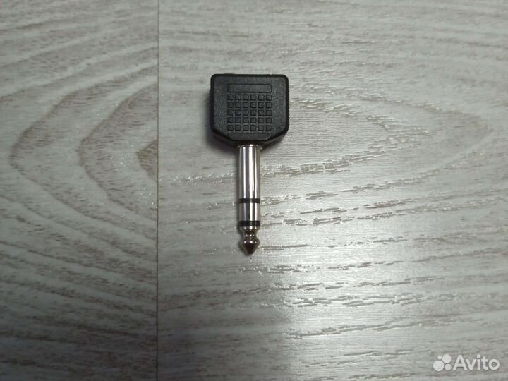 Аудио-переходник 6.3мм - 2х3.5мм