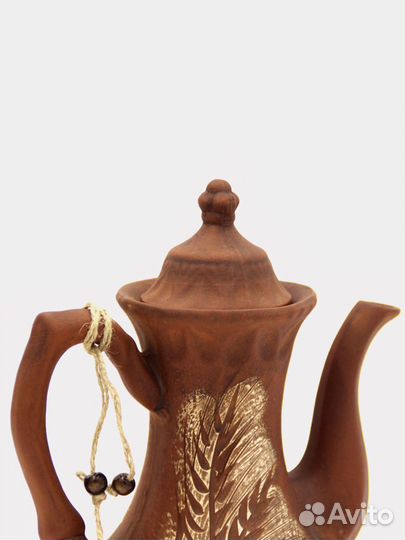 Чайник, кофейник с узором из красной глины 0,75 л
