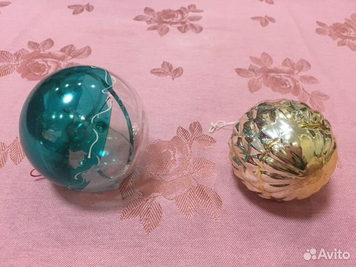 Елочные игрушки (шарики, фигурки) СССР б/у 2