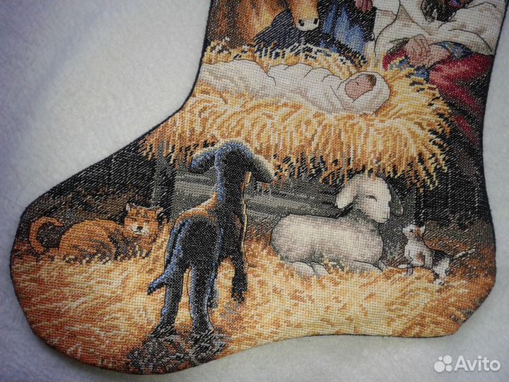 Рождественский сапожок. Ручная работа