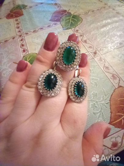 Серьги серебро
