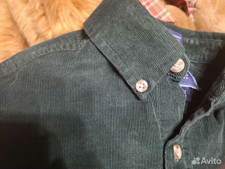 Рубашка вельвет на мальчика 7 лет