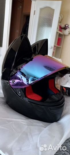 Мотошлем с ушами