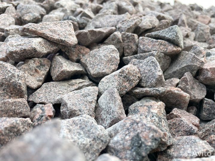 Щебень гранитный Красный Серый