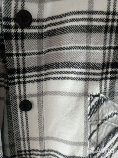 Рубашка в клетку женская теплая