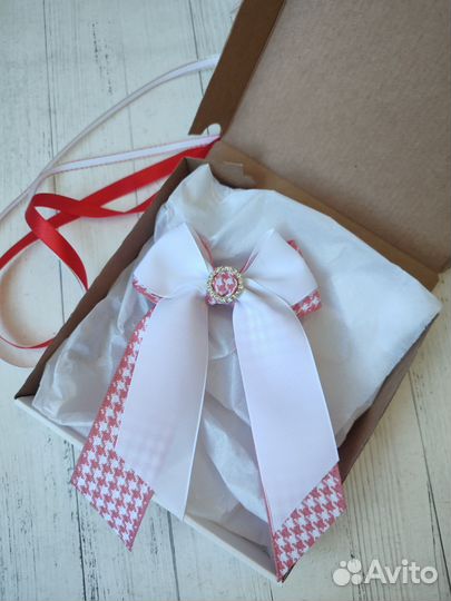 Бант для волос на заколке-автомат