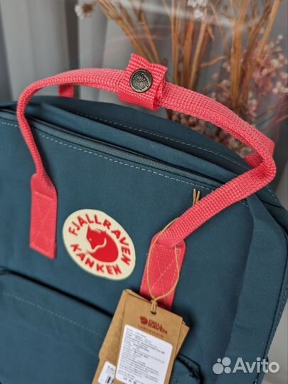 Рюкзак Fjallraven Kanken Laptop 15 Green / Pink