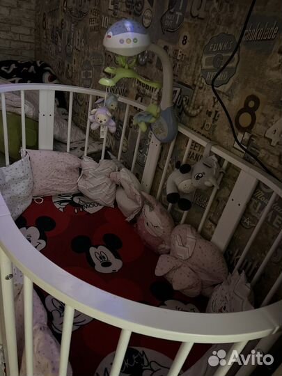 Детская овальная кроватка