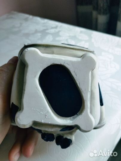 Копилка Винтаж корова в кресле с пивом