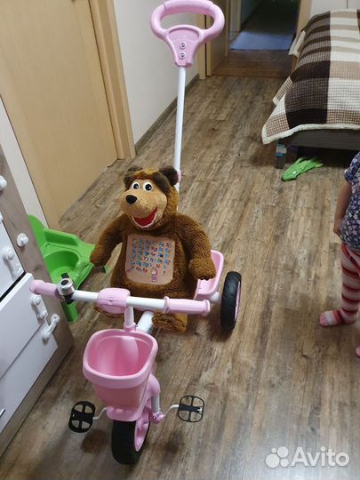 Детский 3х колесный велосипед и машинка