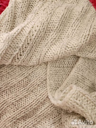 Женский шарф снуд белый