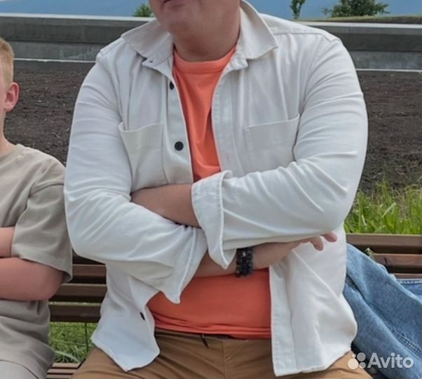 Джинсовая рубашка hm