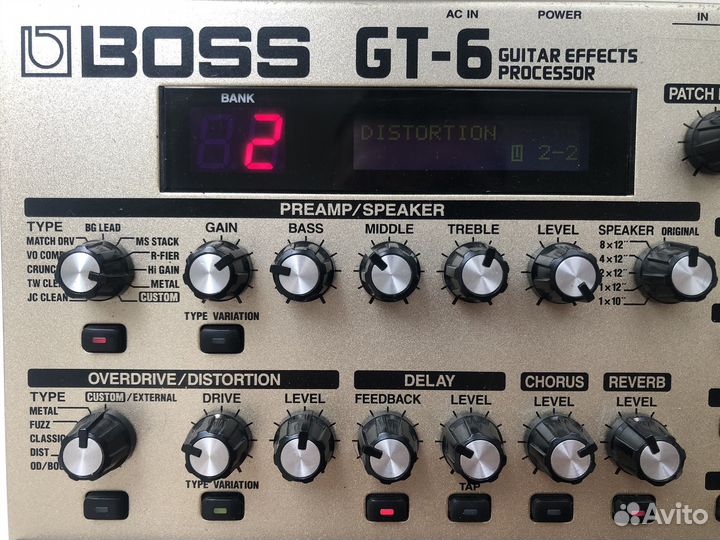 Гитарный процессор boss GT-6