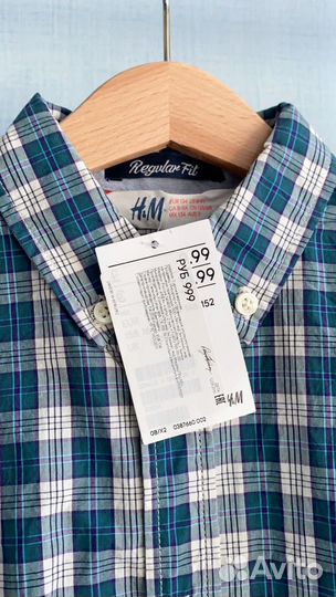 H&M Новая рубашка р.134