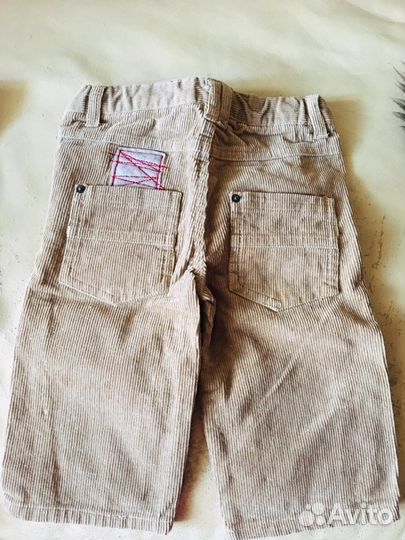 Брюки вельветовые. Новые. Рост 71 см