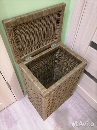 Корзина для белья из эко лозы