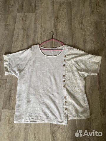 Блузка льняная размер 52 объявление продам