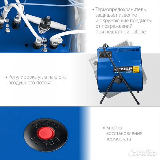 Тепловая пушка, тп-П15 зубр