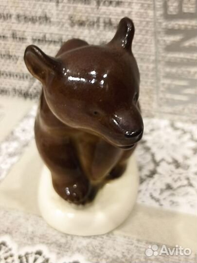 Медведь фарфоровый СССР