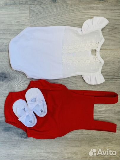 Боди, блумеры, 9-12 месяцев, 80