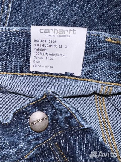 Джинсы carhartt WIP double knee оригинал