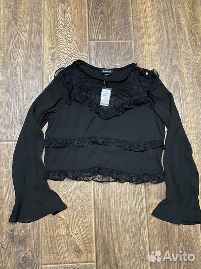 Bebe черный топ размер М