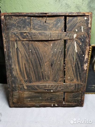 Икона старинная Пресвятая Богородица Троеручница