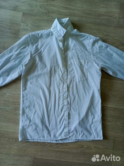 Рубашка белая для мальчика 164