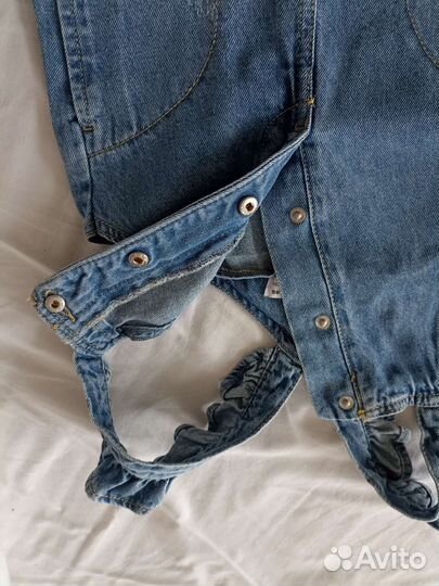 Джинсовый комбинезон zara 86
