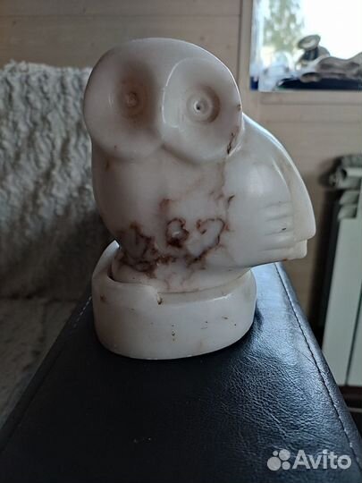 Мраморная сова светильник