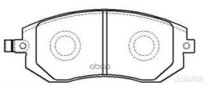 Колодки тормозные subaru forester 01/impreza 0