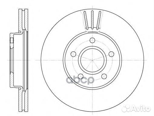 6710.10 диск тормозной передний 15' wheel Volv